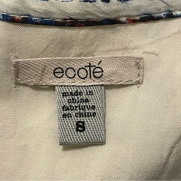 ECOTE by URBAN OUTFITTERS Gigi Mixed Print T-Back Frock Mini Dress - Picture 6 of 8